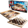 Clown Games 3in1 Game Box Wood