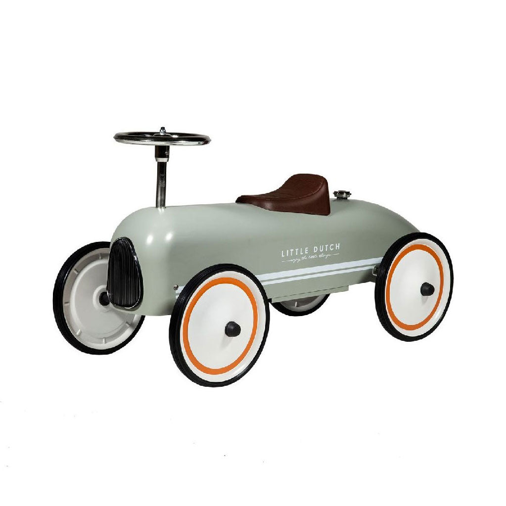 Little Dutch Retro Walking Auto 75x40x40 cm Verde