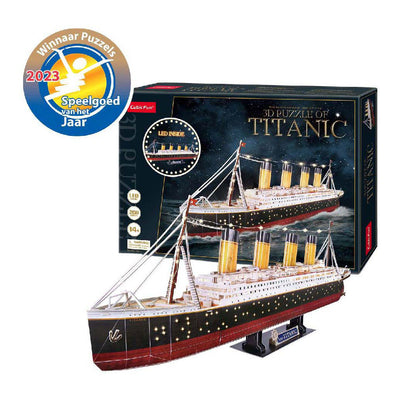 Divertimento cubico divertimento cubico divertimento 3d led puzzel titanic 266 pezzi