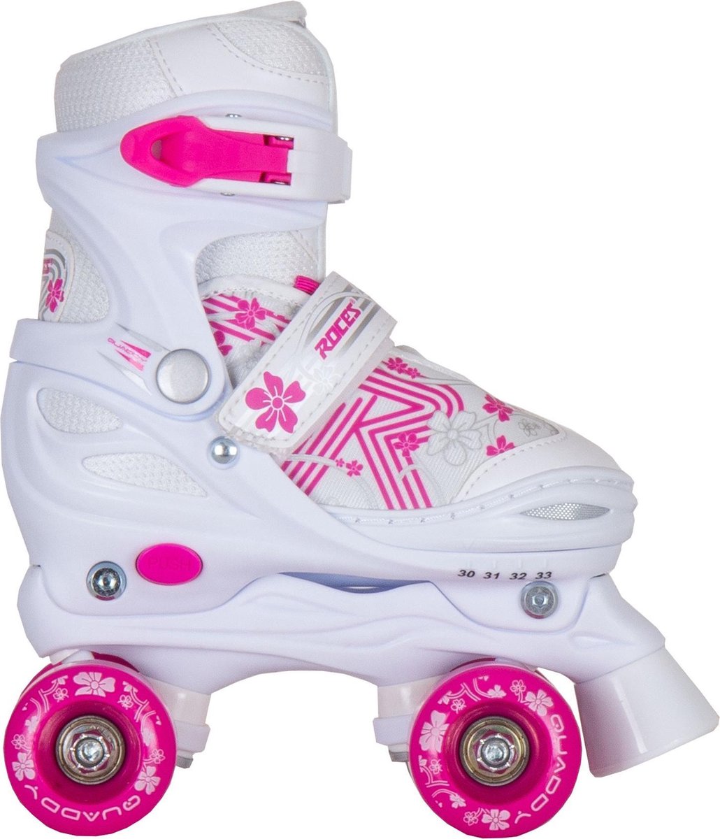 quaddy 3.0 roller skating white pink 38-41