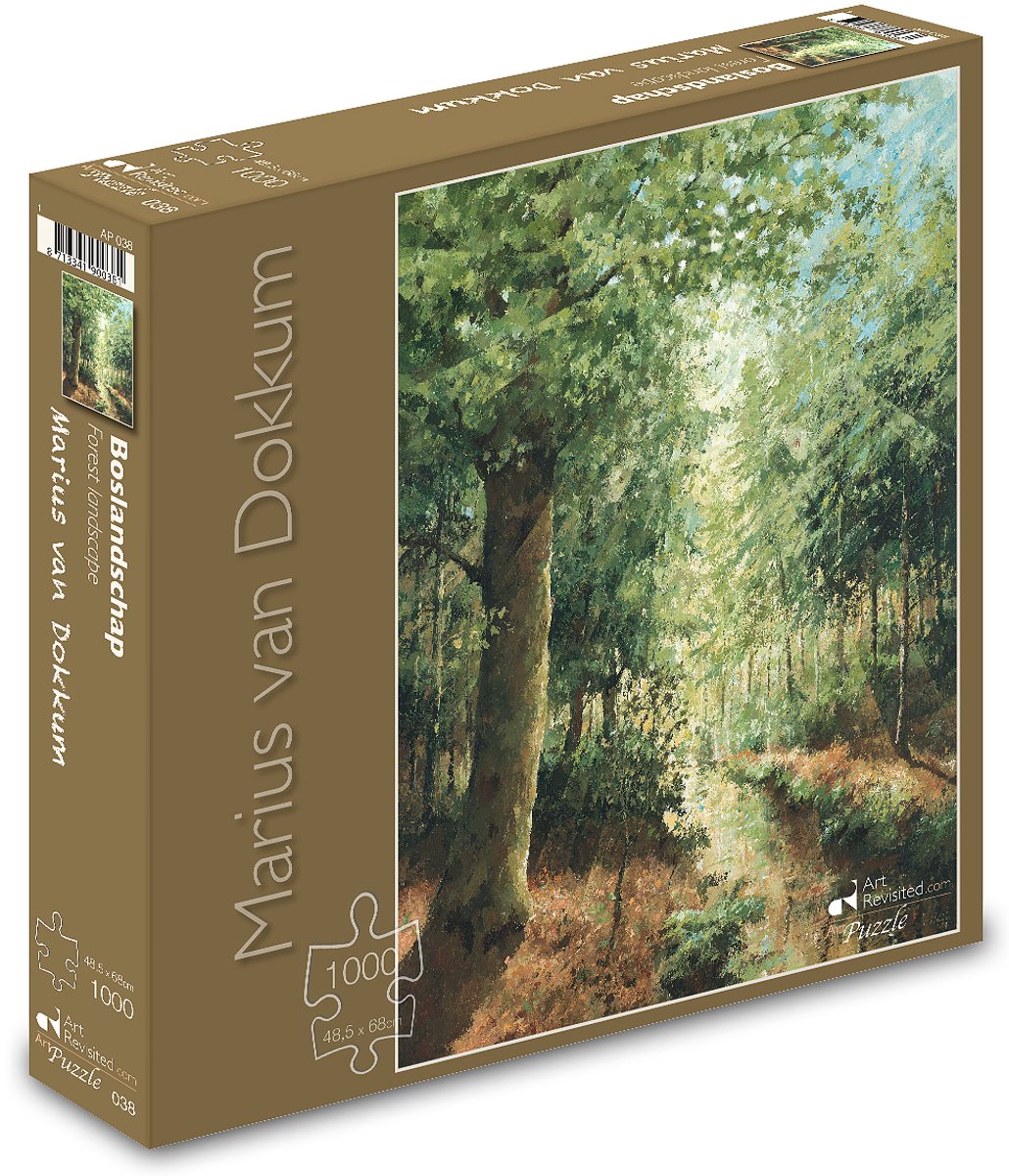 Art revisited puzzel marius van dokkum - boslandschap (1000 stukjes)