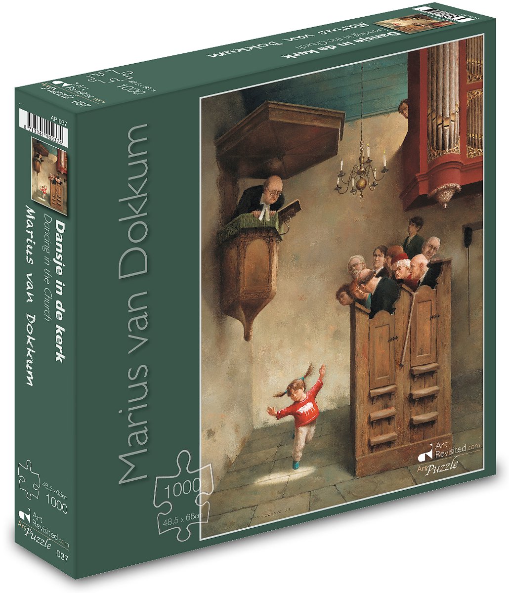 Art revisited puzzel marius van dokkum - dansje in de kerk (1000 stukjes)