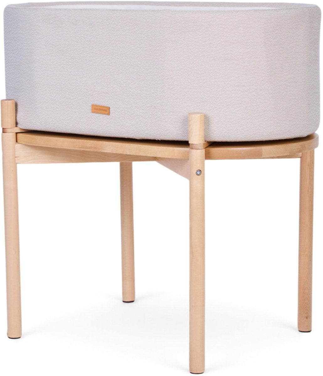 Childhome linnen wieg – 80x46x80 cm – beige – 3-in-1: wieg, kindertafel opbergdoos