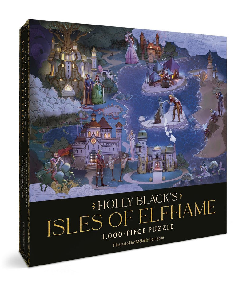 Rompecabezas de 1000 piezas de Holly Black's Isles of Elfhame: un mundo de hadas con personajes del cruel príncipe