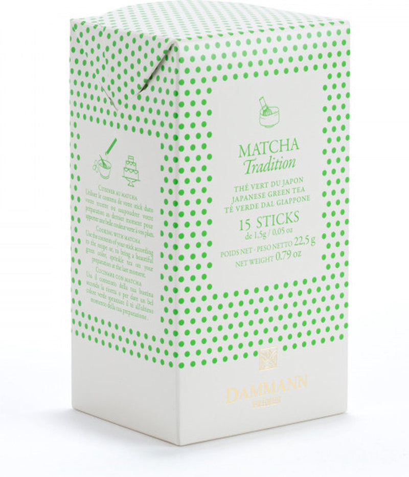 Dammann frères - palitos de matcha 15 x 1,5 gramos - matcha japonés