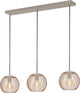 Lampada a sospensione Eglo Lindero - E27 - 90 cm - color sabbia beige