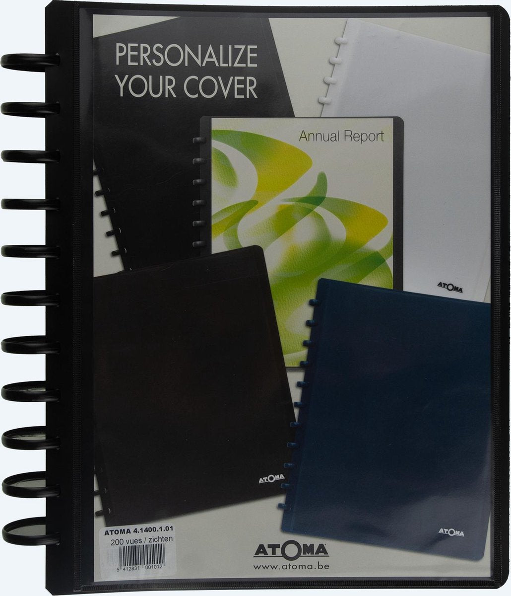 Atoma show album – a4 – 100 copertine – 11 anelli – copertina pp personalizzabile