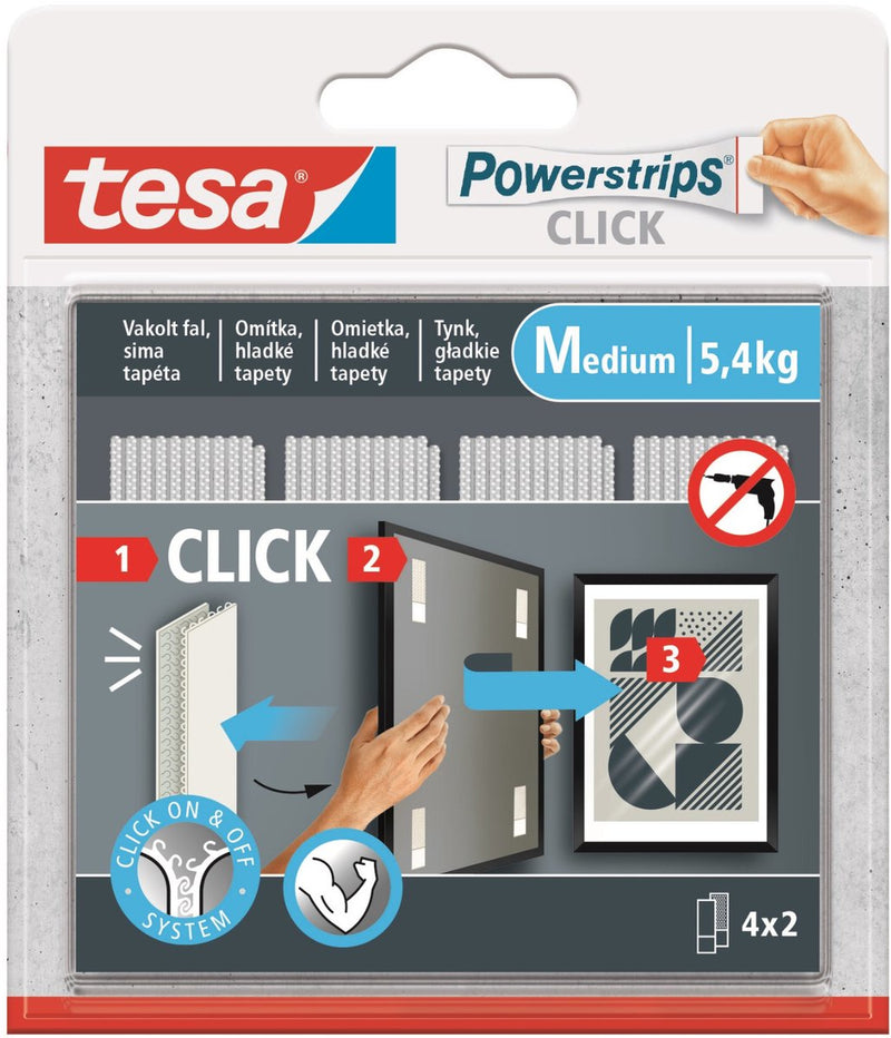 Beiersdorf ag tesa - strisce autoadesive - 4x2 m - senza solventi - riposizionabili
