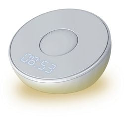 Caricabatterie wireless Qi con sveglia xlayer grigio chiaro