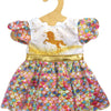 Abito bambole Unicorno Goldy, 28-35 cm