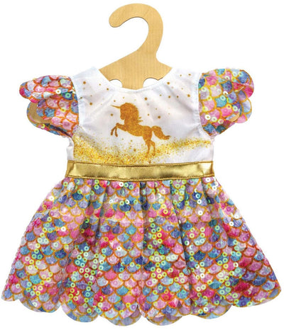 Abito bambole Unicorno Goldy, 28-35 cm
