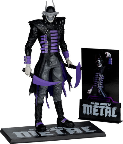 Mcfarlane dc multiverse action figure the batman who laughs (b w with accent) (gold label) 18 cm