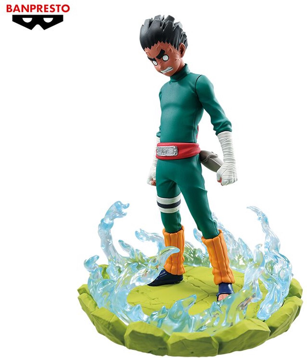 Naruto banpresto - rock lee (saga memorable) figuras coleccionables multicolor