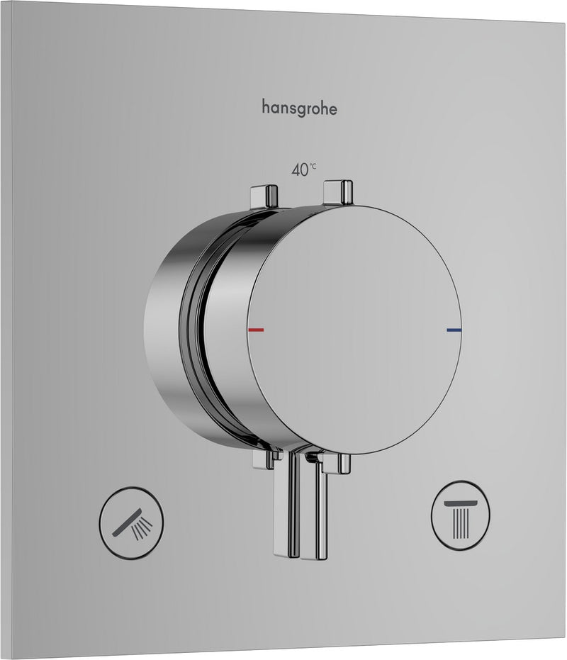 Hansgrohe ecostat comfort e - termostato da incasso - 2 funzioni - doccia - cromo