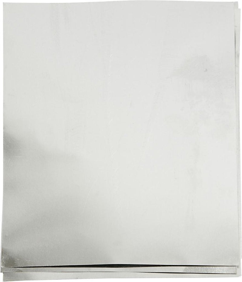 Creativ company lámina gofrada, a5, hoja 148x210 mm, espesor 0,9 mm, plata, 10 piezas 1 caja