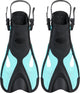 Delfín Atlantis - aletas - aletas - correa ajustable en el talón - para nadar snorkel - niños - negro turquesa - 30-36