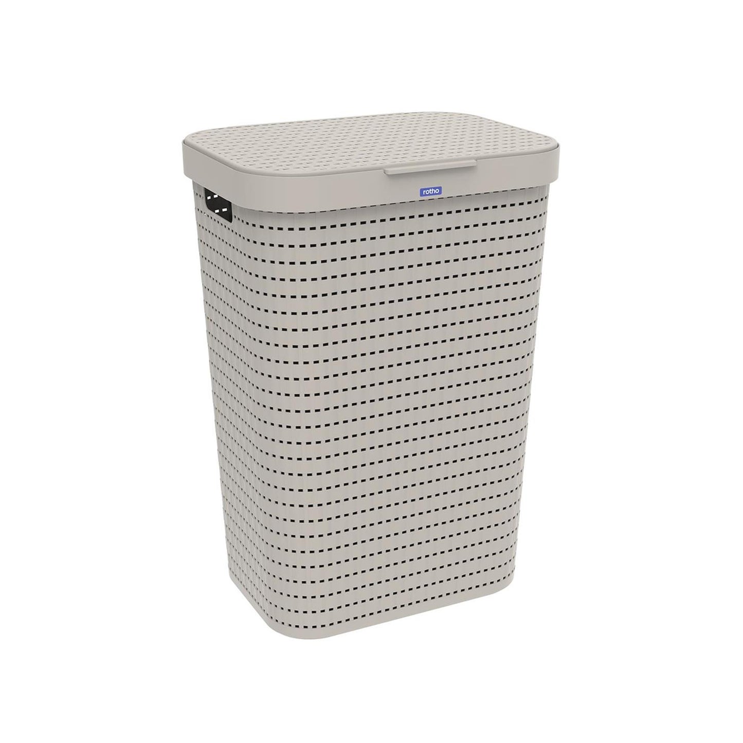 Rotho Rotho Country Laundry Basket 55L Cappuccino