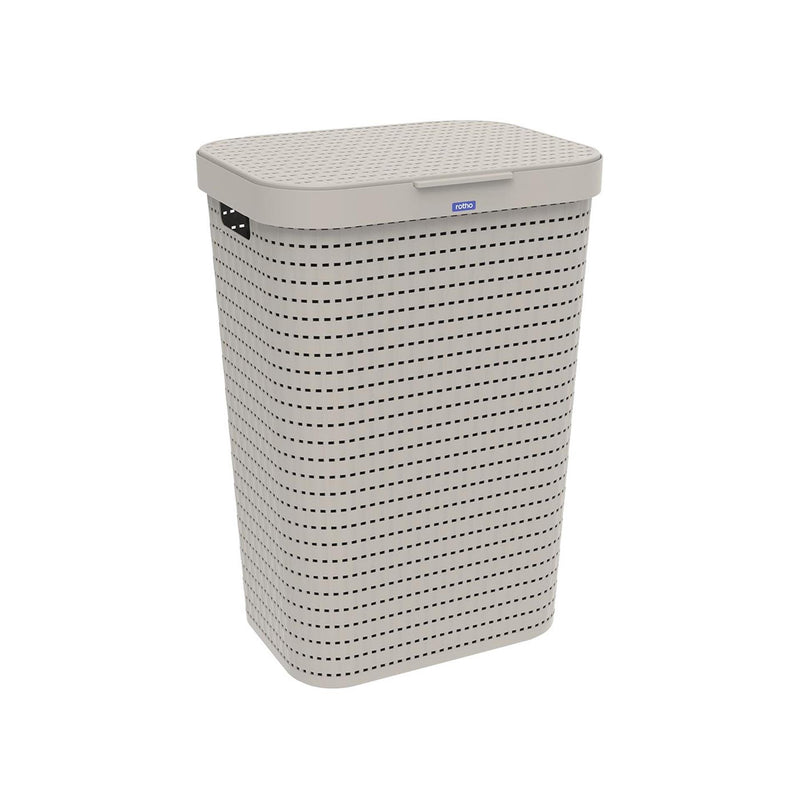 Rotho Rotho Country Laundry Basket 55L Cappuccino