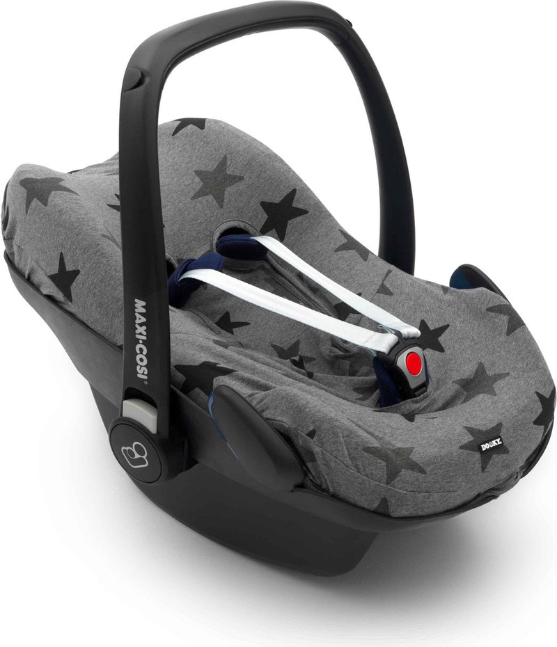 Funda de asiento dooky 0+ funda de asiento de coche estrella gris - funda de asiento de coche universal maxi cosi cabriofix, funda de maxi cosi pebble, funda de maxi cosi, cybex y más - funda de asiento de coche bebé universal