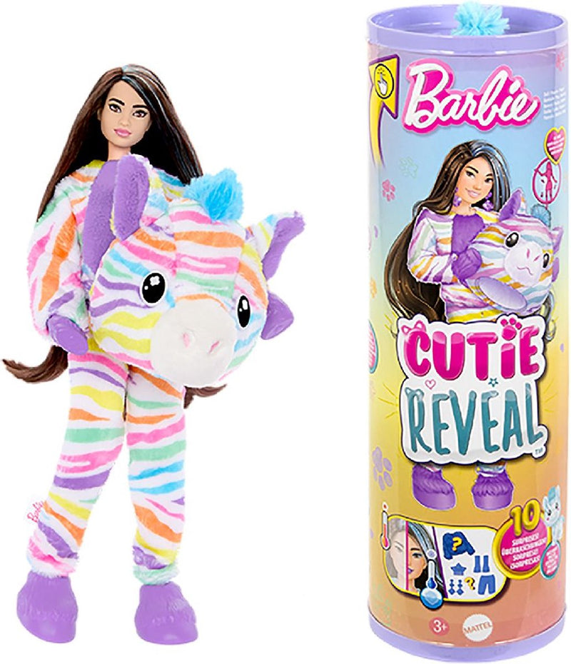 Barbie cutie revela color sueño - muñeca - cebra