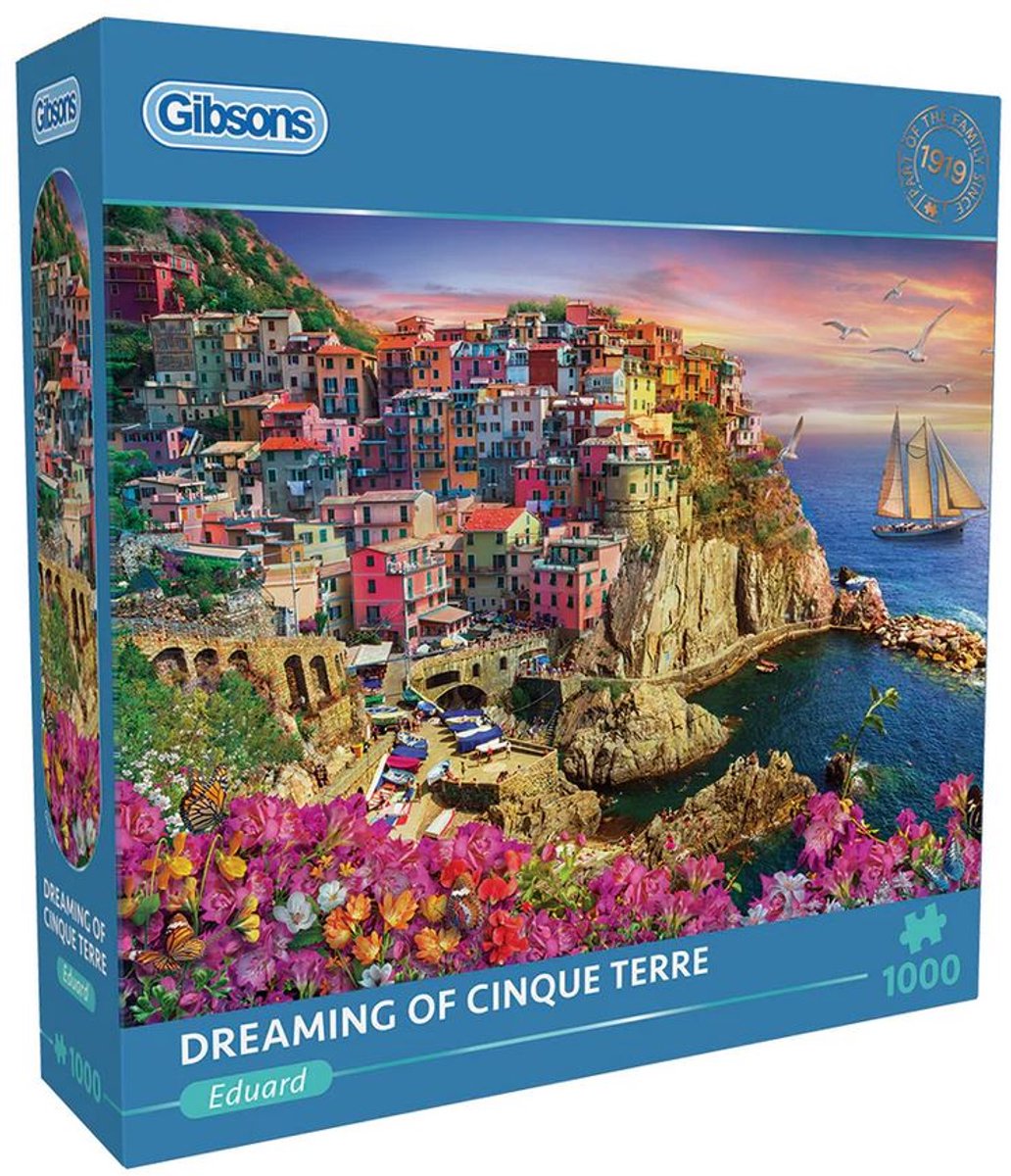 Gibsons - dreaming of cinque terre (di eduard) - 1000 pezzi 68×49 cm (l×a) - puzzle per adulti