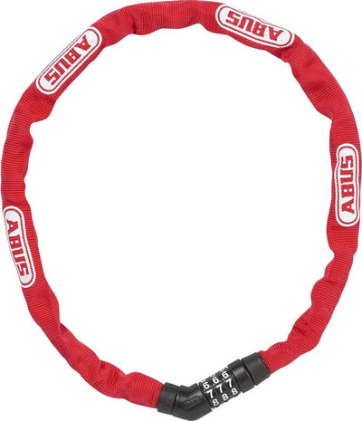 Abus Cijfer kettingslot 4804C 75 - Rood, 4mm - 75cm - Fiets