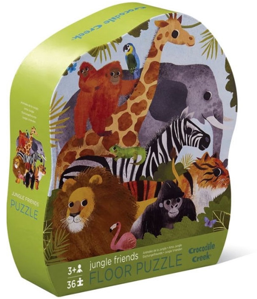Crocodile Creek Floor Puzzle Jungle Friends - 36 pezzi - a partire da 3 anni