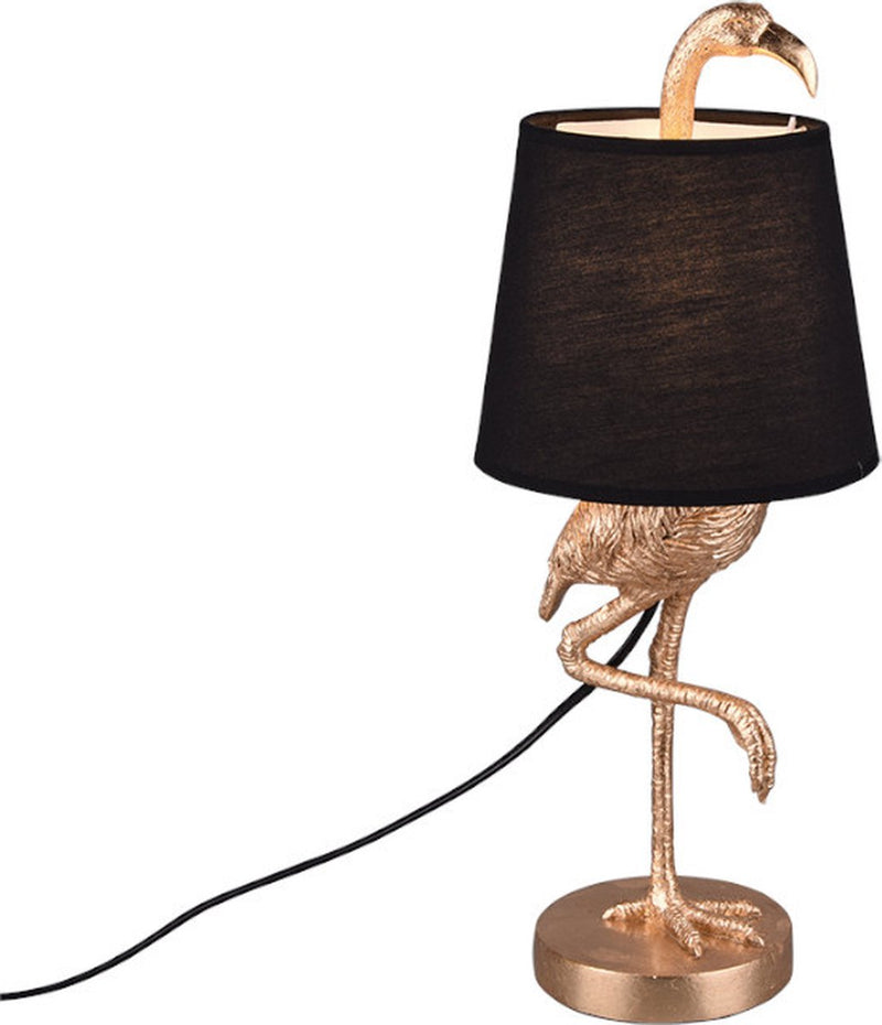 Rl vive tu realidad luminosa lola - lámpara de mesa - dorado - excl. 1x e14 3,5 w - interruptor de cable