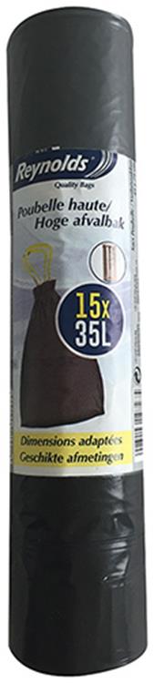 Vileda 1057855 - vuil.zak hoge afvalbak 15x 35l | 5 stuks