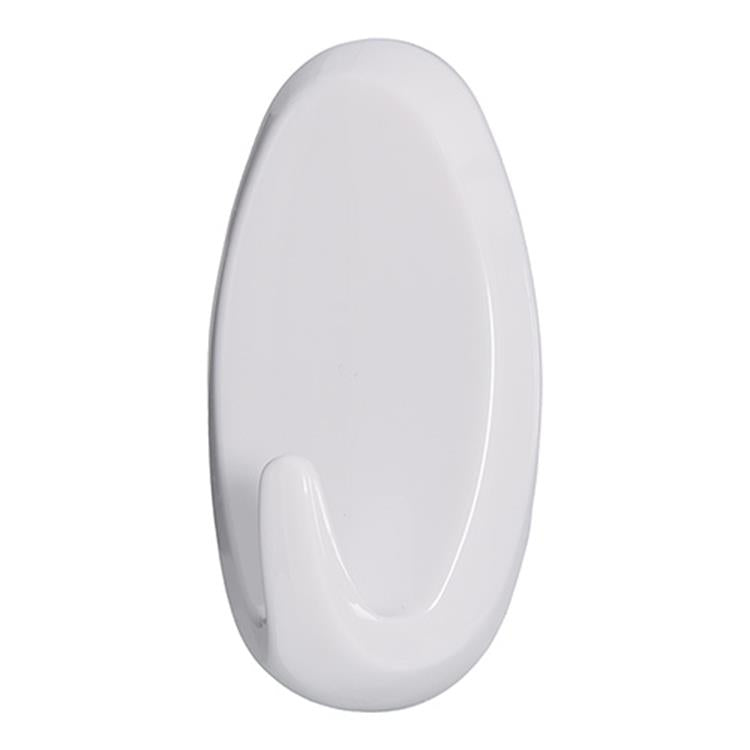Tesa gancho l ovalado blanco