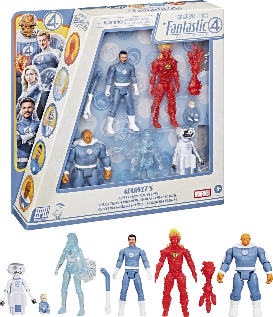 Marvel studios los cuatro fantásticos mundos épicos de acción - la primera colección familiar - actionguren