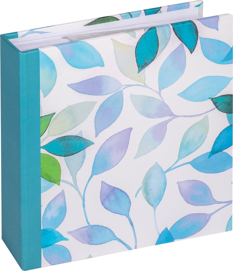 Walther me-363-l season - álbum de notas - tamaño 22 x 22 cm - páginas blancas - 200 fotos 10x15 cm - azul