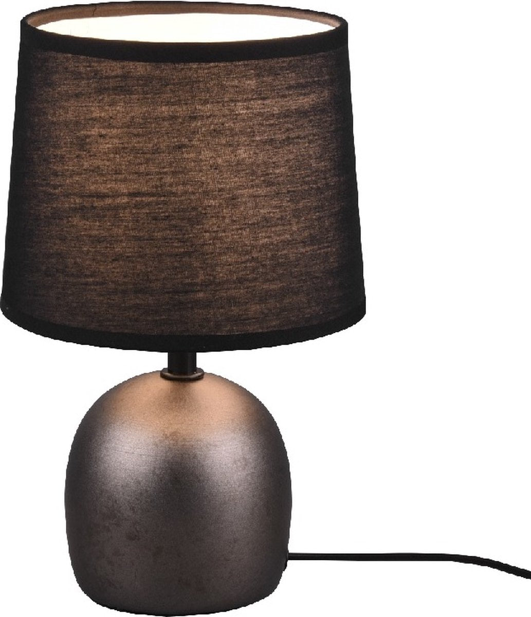 Rl vive tu luz realidad malu - lámpara de mesa - níquel antiguo - excl. 1x e14 4 w - interruptor de cable