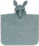 Jollein - poncho de baño de rizo para bebé - capa de baño infantil con capucha - verde mar