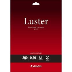Papel fotográfico canon pro lustre canon lu-101 a4 blanco 20 hojas