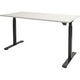 Zit-sta-bureau schaffenburg dextro basic t-voet kalk wit