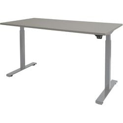 Escritorio para trabajar sentado o de pie Schaviburg Dextro Basic base en T gris
