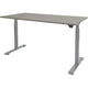 Escritorio para trabajar sentado o de pie Schaviburg Dextro Basic base en T gris