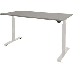 Escritorio para trabajar sentado o de pie Schaviburg Dextro Basic base en T gris
