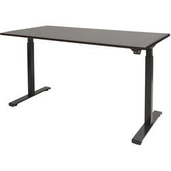 Escritorio para trabajar sentado o de pie Schaviburg Dextro Basic Base en T Roble Logan