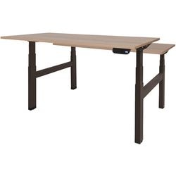 Scrivania sit-stand Schavenburg Dextro Plus Duo T-Foot Havana Cherry