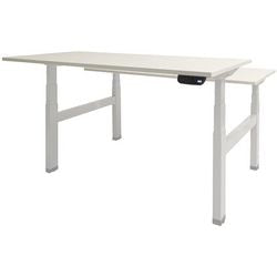 Sit-stand desk Schavenburg Dextro Plus Duo T-foot Lindberg Oak