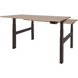 Scrivania sit-stand Schavenburg Dextro Plus Duo T-Foot Havana Cherry