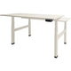Zit-sta-bureau schaffenburg dextro plus duo t-voet kalk wit