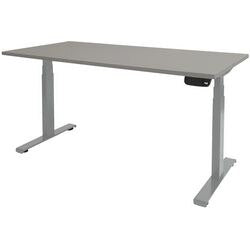 Escritorio para trabajar sentado o de pie Schaveburg Dextro Plus base en T gris