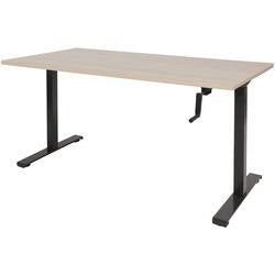 Scrivania sit-stand Schavenburg Dextro manovella t-piede Lindberg Rovere