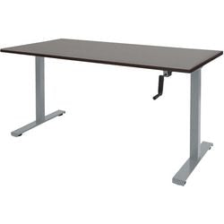 Scrivania sit-stand Schavenburg Dextro pendolo T-piede Logan rovere
