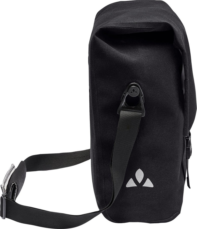 Borsa a tracolla per bicicletta Vaude con scomparto per laptop Borsa per bici Augsburg IV nera nera