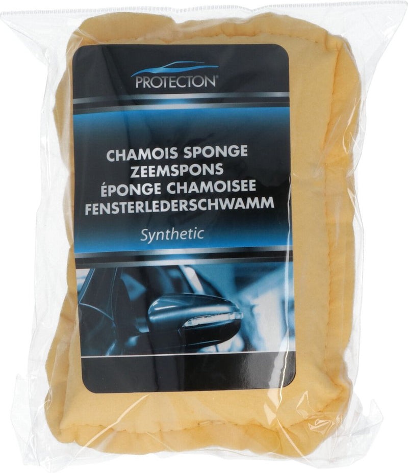 Esponja de gamuza Protecton - alta absorbencia - limpieza sin rayas de lunas mojadas - también para pintura - tamaño práctico - 12x8x4cm
