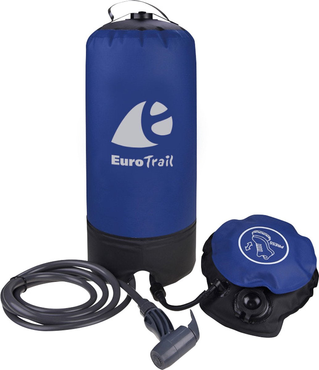 Eurotrail camping voetpomp douche - 11liter